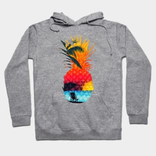 Sunset Summer Beach Pineapple Hoodie